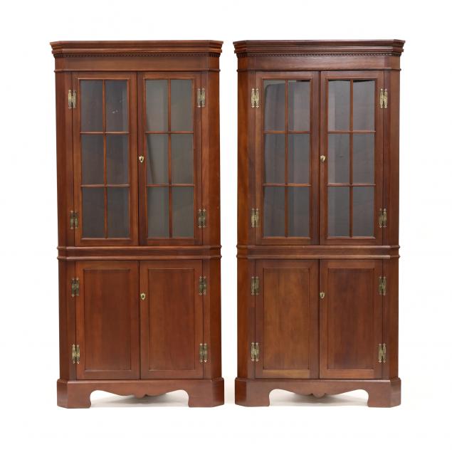 craftique-pair-of-chippendale-style-mahogany-corner-cupboards