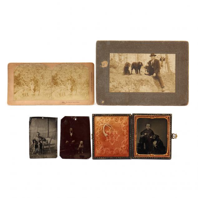 five-antique-photographs-of-people-with-dogs
