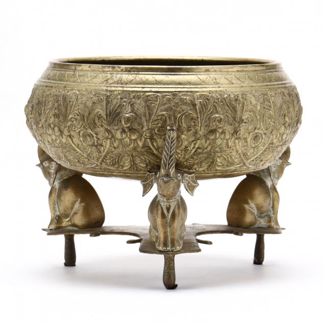 southeast-asian-brass-bowl-on-stand