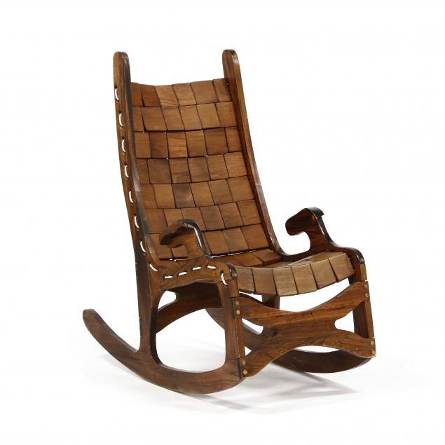 modernist-teak-rocking-chair