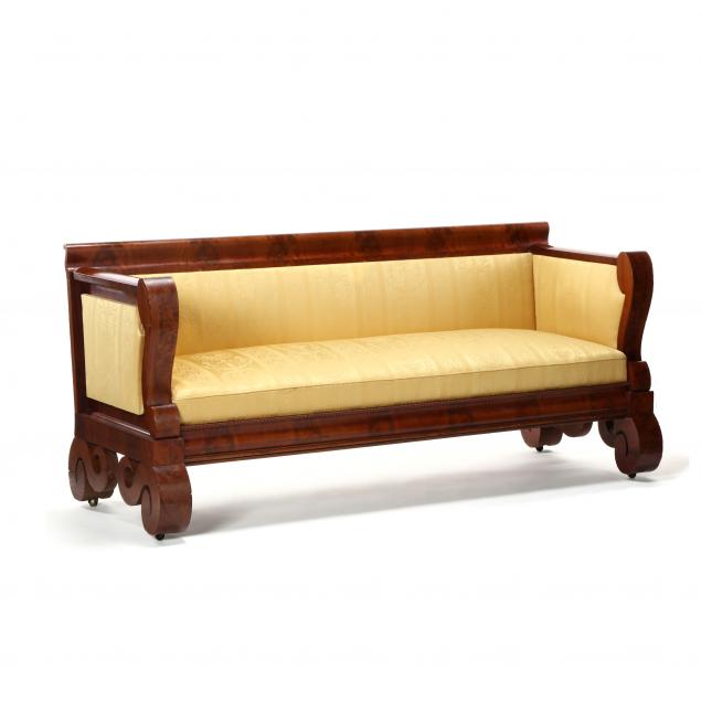 american-late-classical-mahogany-sofa