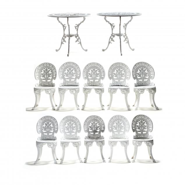 twelve-piece-classical-style-cast-aluminum-garden-set