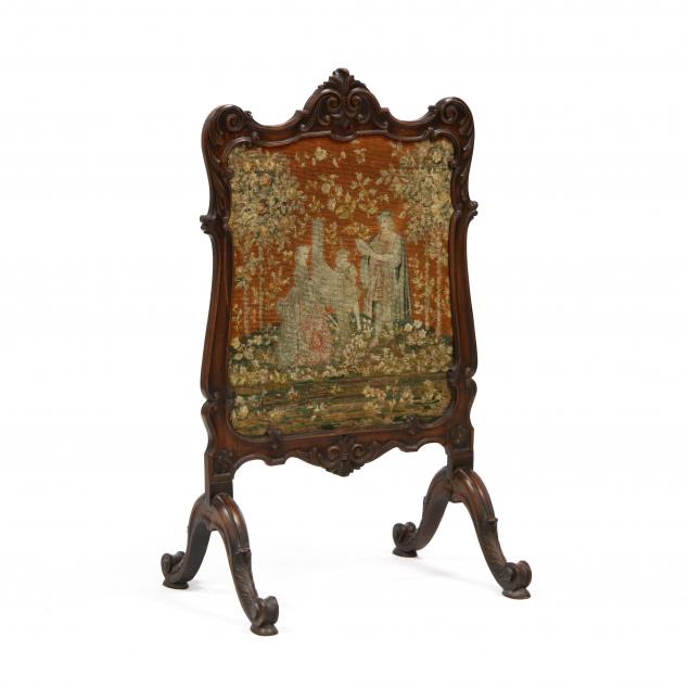 rococo-revival-carved-walnut-fire-screen