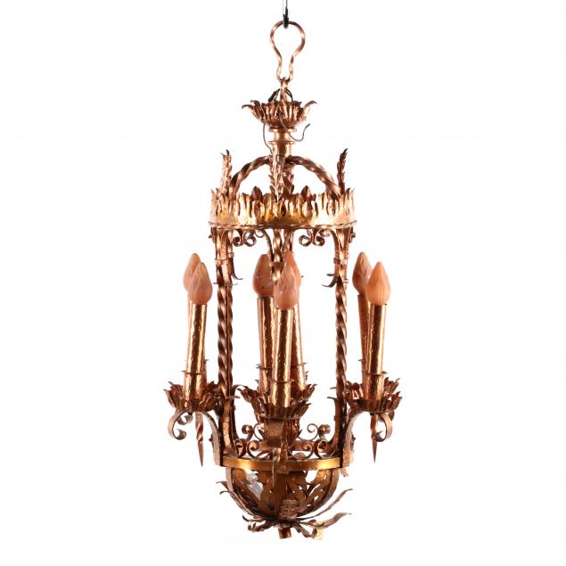 spanish-renaissance-style-iron-chandelier