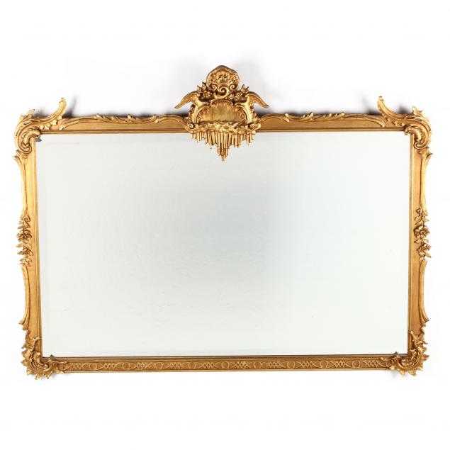 rococo-style-carved-and-gilt-over-mantel-mirror