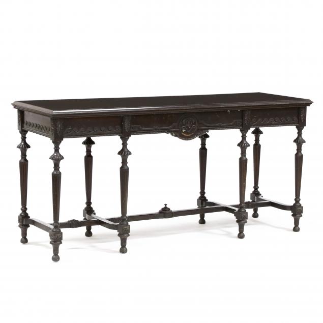 neoclassical-style-walnut-console-table