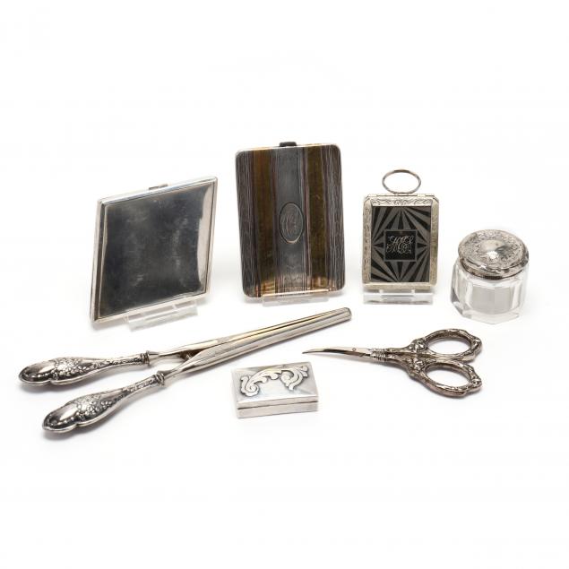 group-of-sterling-silver-silverplate-lady-s-accessories