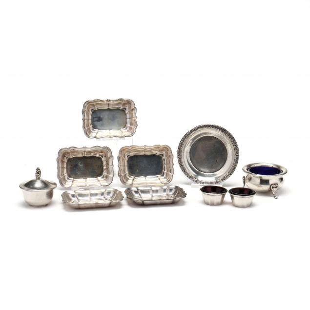 a-group-of-sterling-silver-table-accessories
