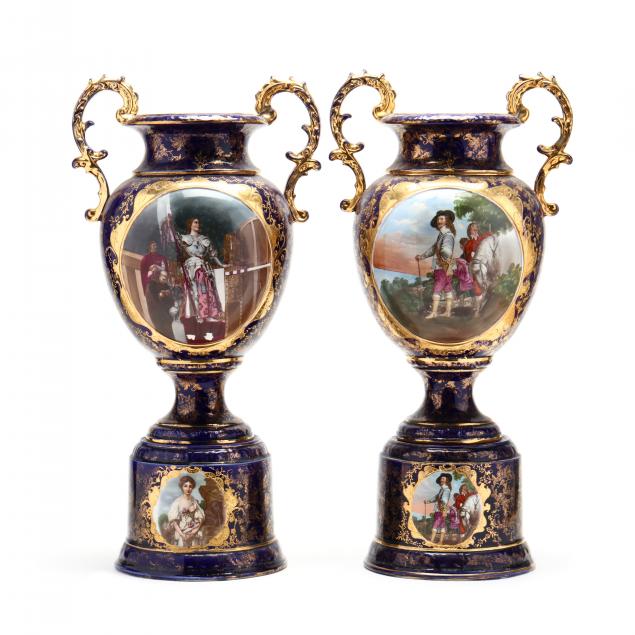 pair-of-antique-english-porcelain-mantel-urns