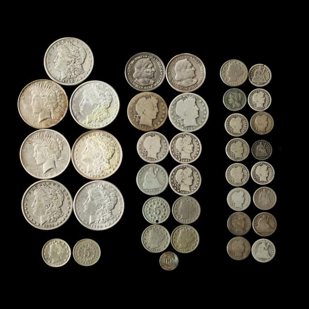 mixed-group-of-38-classic-american-coins