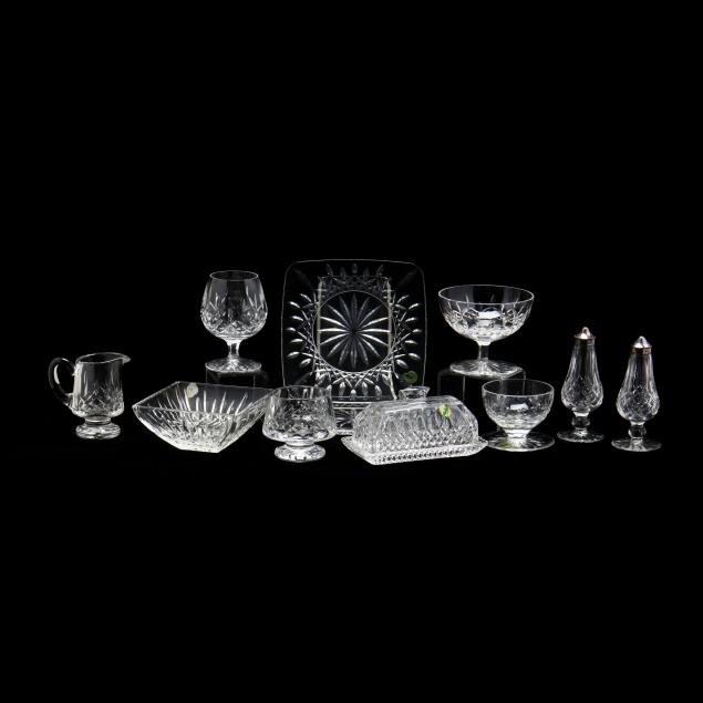 a-collection-of-waterford-lismore-crystal-table-wares