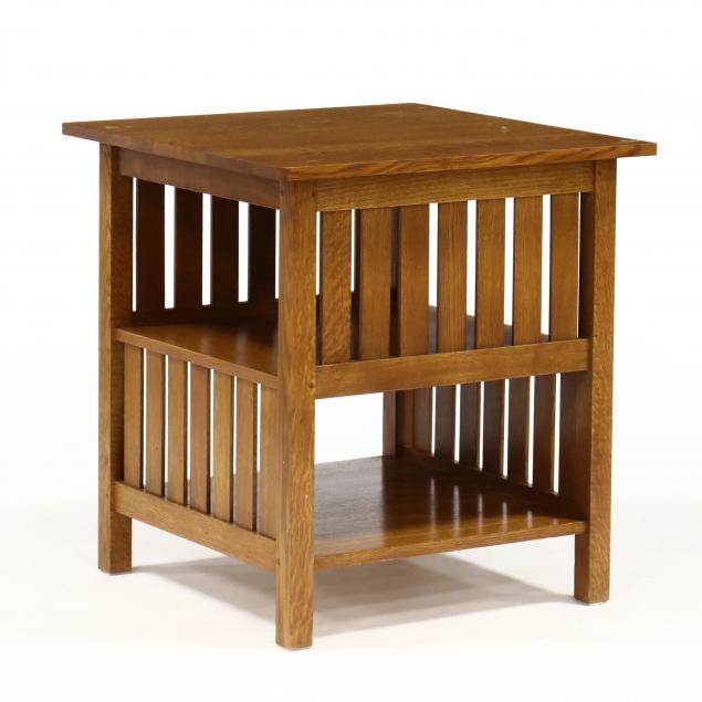 stickley-mission-style-oak-side-table