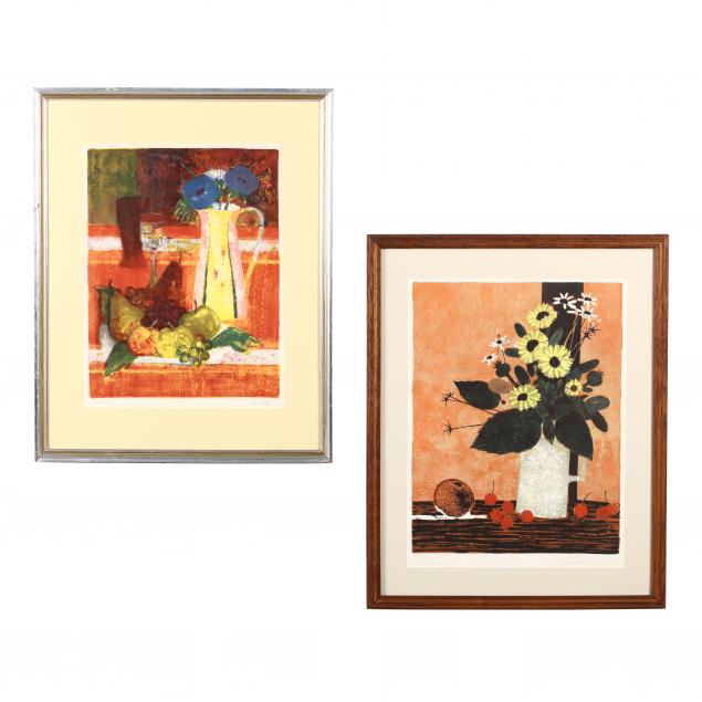 european-school-20th-century-two-floral-and-fruit-still-lifes