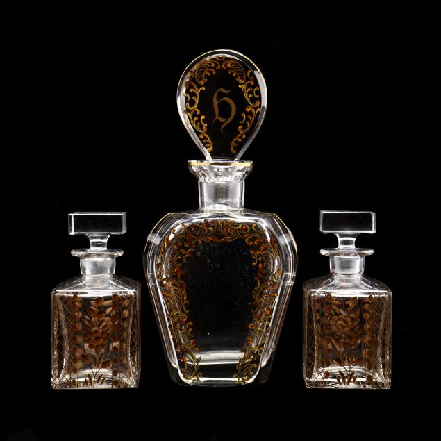 three-large-antique-scent-bottles