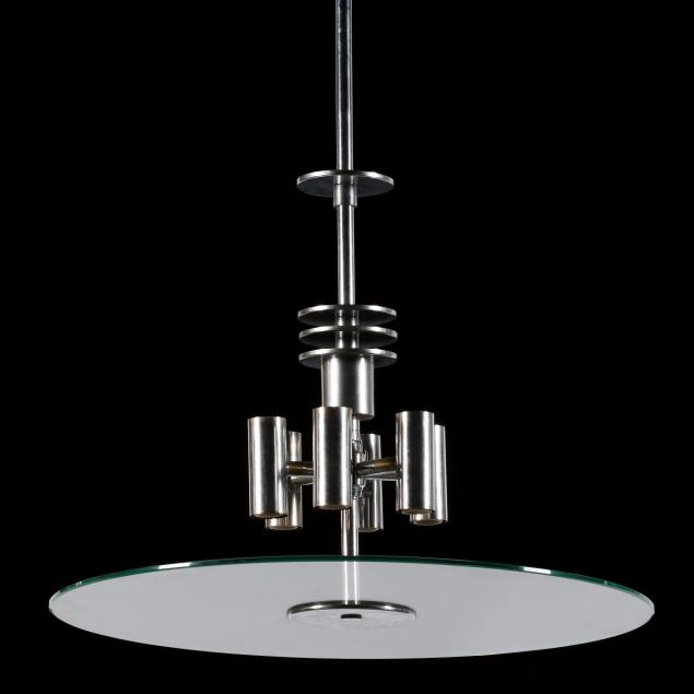 italian-modernist-chrome-glass-chandelier