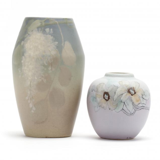 two-weller-hudson-art-pottery-vases