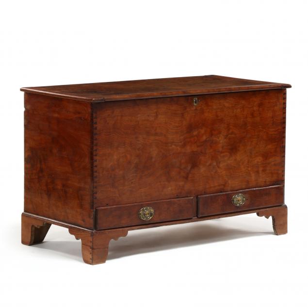 southern-chippendale-figured-walnut-blanket-chest