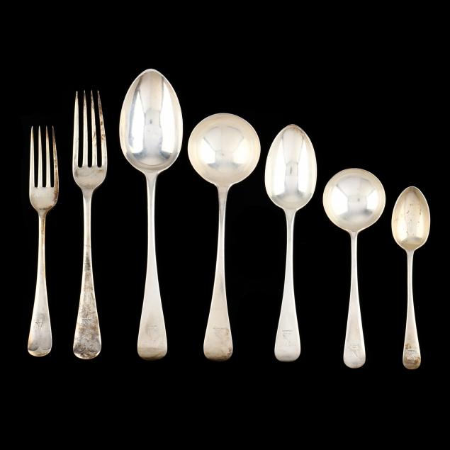 an-assembled-set-of-armorial-english-silver-flatware