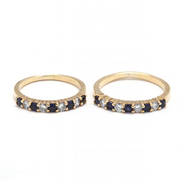 pair-of-18kt-diamond-and-sapphire-bands