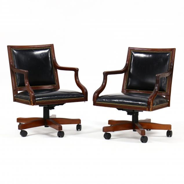 councill-craftsmen-pair-of-leather-office-chairs