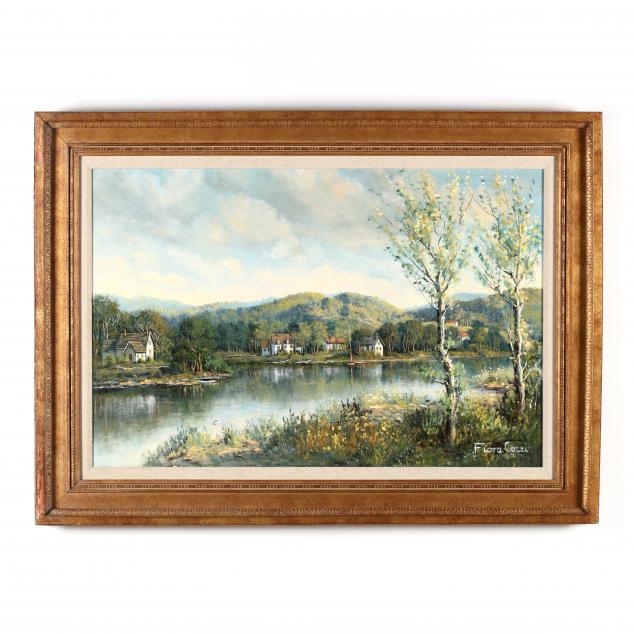 fiora-cozzi-ny-1922-1992-idyllic-lakeside-landscape