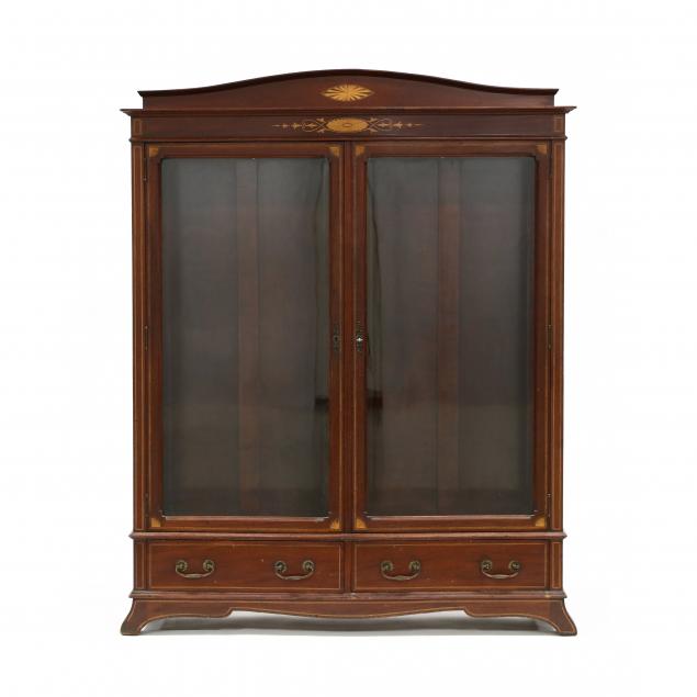 edwardian-inlaid-mahogany-bookcase