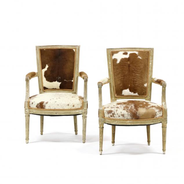 pair-of-louis-xvi-style-hide-upholstered-fauteuil