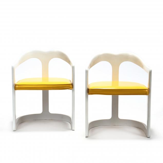 pair-of-vintage-white-lacquered-modernist-armchairs