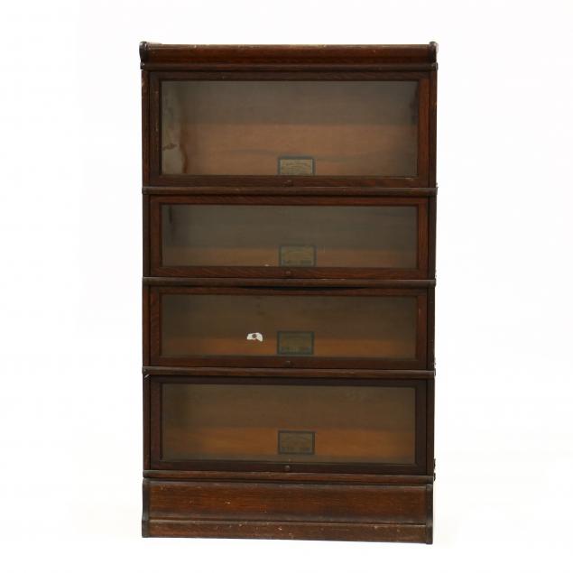 globe-wernicke-oak-barrister-bookcase