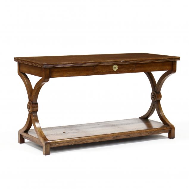 modern-history-regency-style-oak-library-table