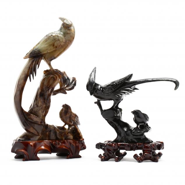 two-chinese-carved-stone-phoenix-birds