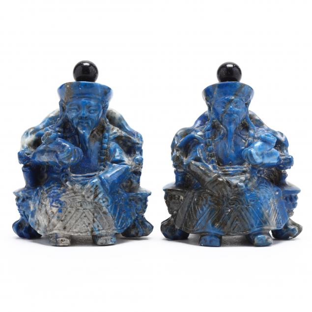 pair-of-chinese-figural-carved-lapis-snuff-bottles