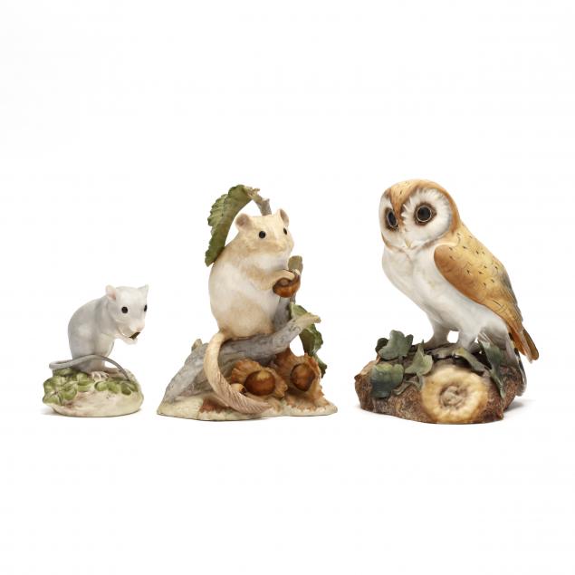 three-porcelain-animals
