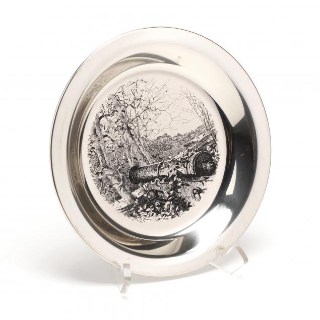 the-franklin-mint-brandywine-battlefield-sterling-silver-plate