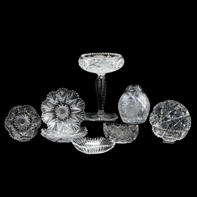 nine-pieces-of-american-brilliant-period-cut-glass