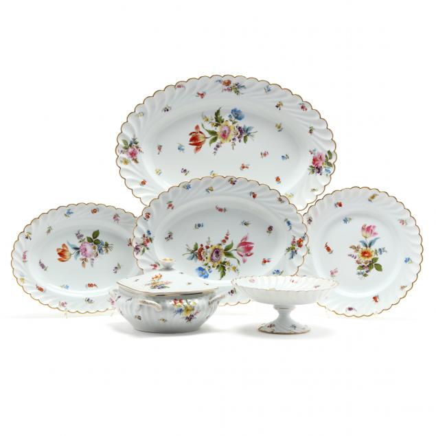 six-pieces-of-carlsbad-floral-decorated-porcelain