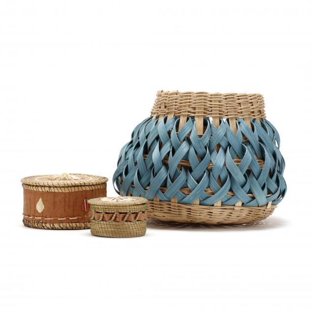 three-native-american-baskets-ojibwa-chippewa