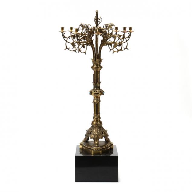 an-antique-brass-floor-candelabrum