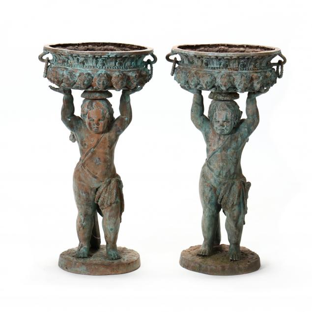 pair-of-continental-style-cupid-garden-urns
