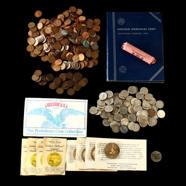 diverse-group-of-mixed-u-s-coins-and-tokens