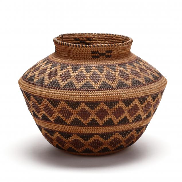 vintage-yokuts-polychrome-bottleneck-basket