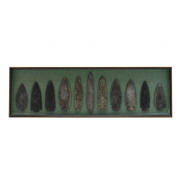 decorative-shadowbox-frame-with-11-large-native-american-points