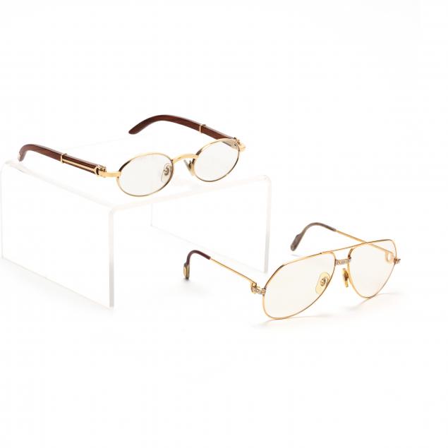 two-pair-of-cartier-glasses