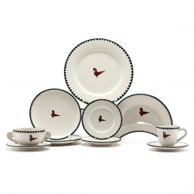 over-100-pieces-of-custom-deruta-painted-tableware