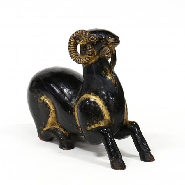 southeast-asian-carved-and-lacquered-ram