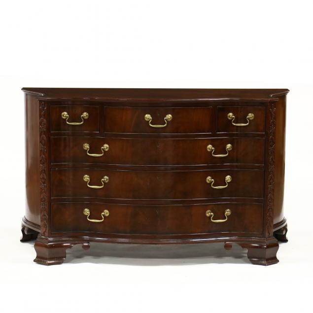 baker-chippendale-style-serpentine-front-chest-of-drawers