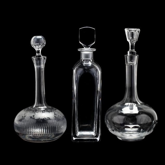 three-cut-glass-decanters