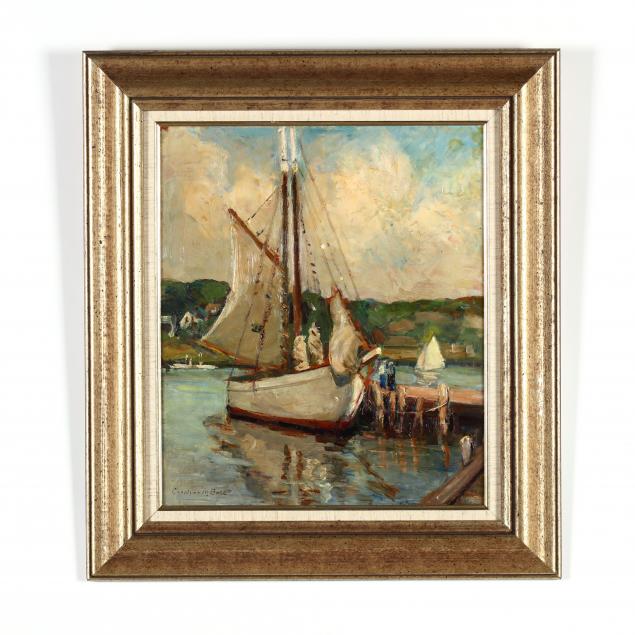 caroline-m-bell-ny-1874-1970-docked-sailboat