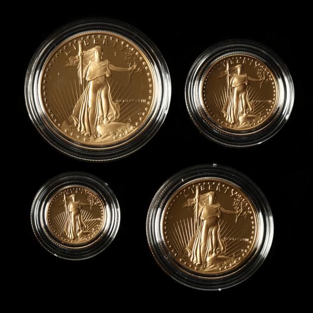 1988-four-coin-american-gold-eagle-proof-set