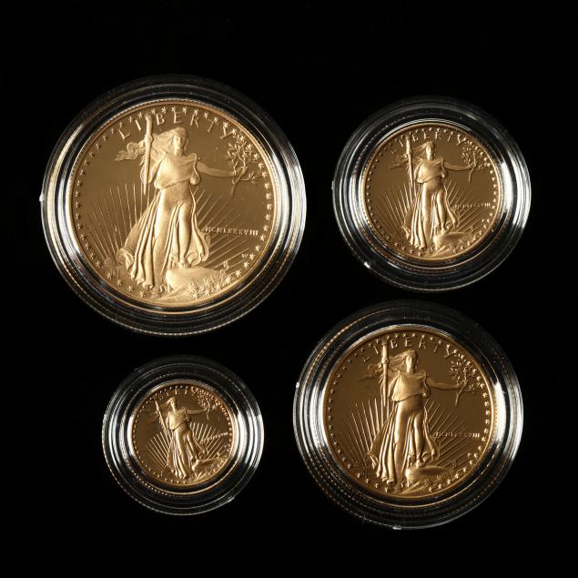 1988-four-coin-american-gold-eagle-proof-set